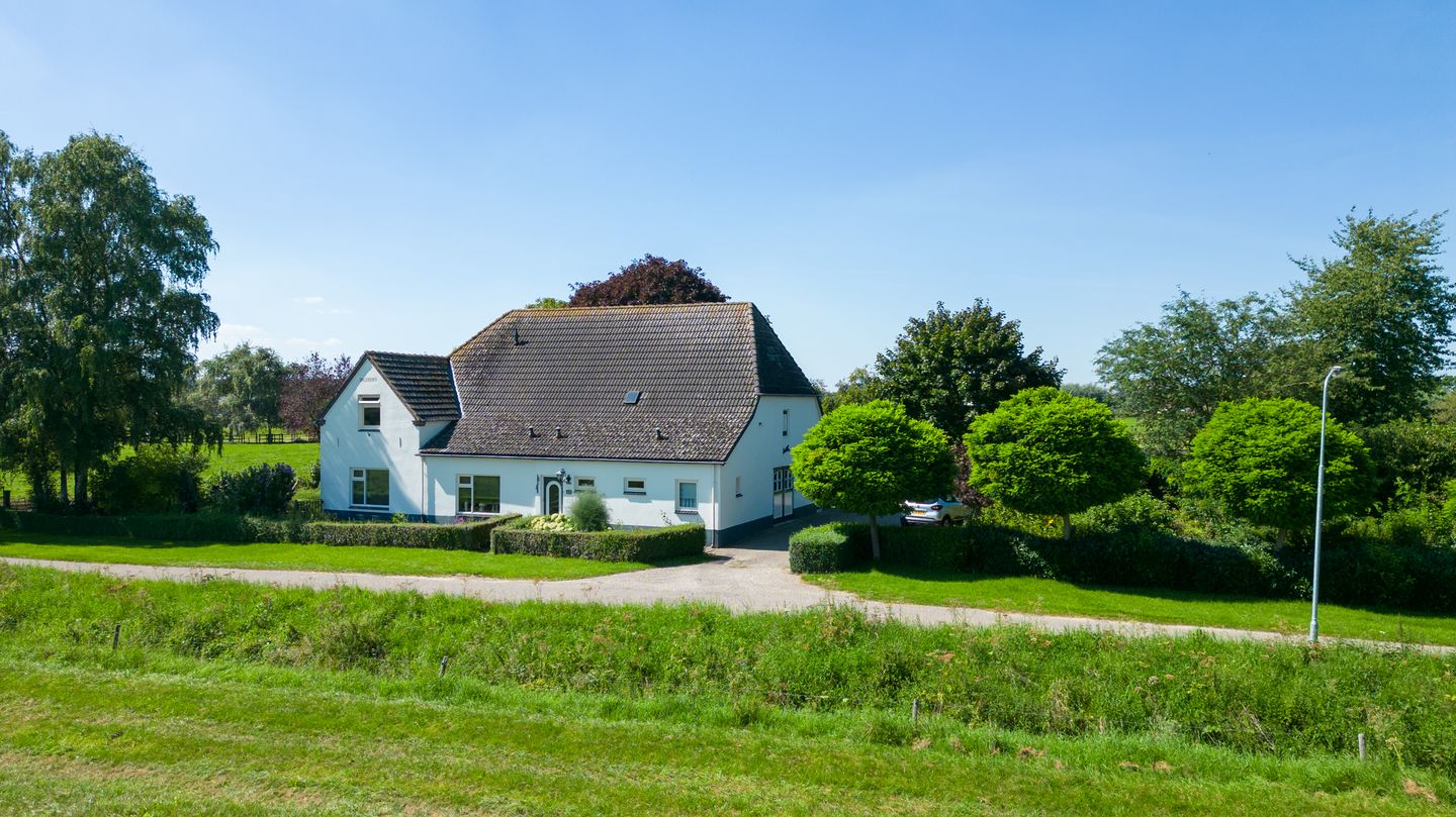 Theetuin en erf met bomen en hagen